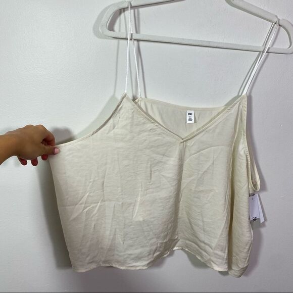 BP White Cream Spaghetti Strap Crop Top - Size 3X - Picture 6 of 8